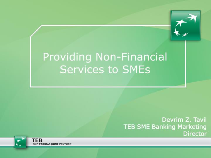 providing non financial services to smes
