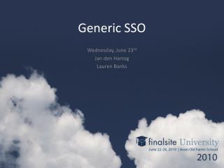 Generic SSO