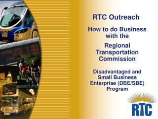 How to do Business with the Regional Transportation Commission