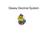 Dewey Decimal System - slide 1
