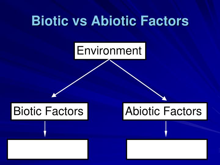 biotic vs abiotic factors