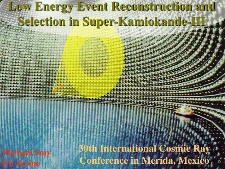 30th international cosmic ray conference in merida mexico