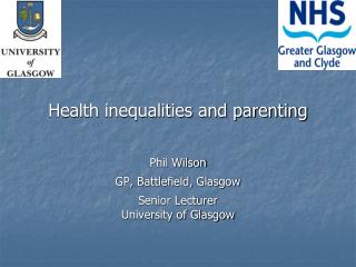 Health inequalities and parenting