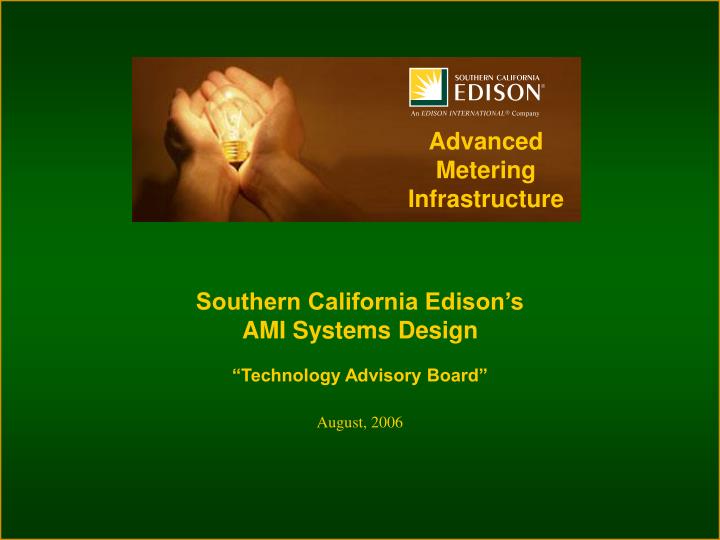 southern california edison s ami systems design
