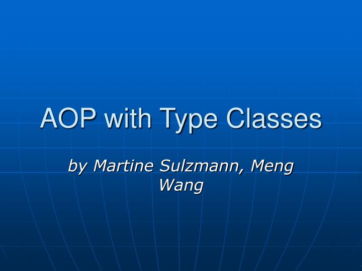 aop with type classes
