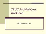 CPUC Avoided Cost Workshop - slide 1