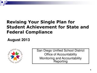 Revising Your Single Plan for Student Achievement for State and Federal Compliance
