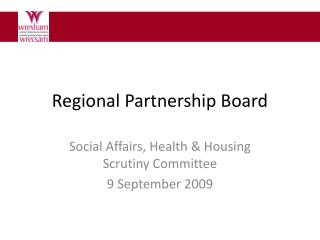 Regional Partnership Board