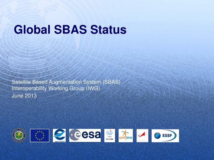 global sbas status