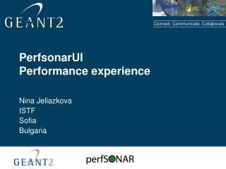 PerfsonarUI Performance experience