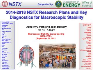 2014-2018 NSTX Research Plans and Key Diagnostics for Macroscopic Stability