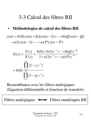 3 3 calcul des filtres rii