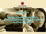 Equal Opportunity Department - slide 1