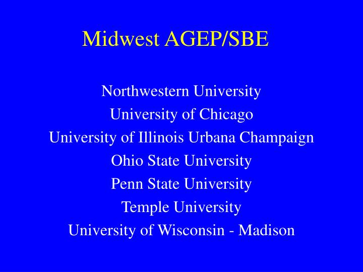 midwest agep sbe