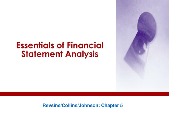 essentials of financial statement analysis