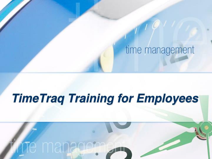 timetraq training for employees