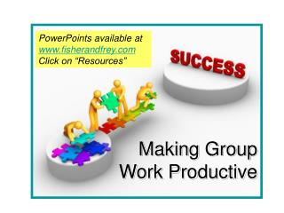 Making Group Work Productive