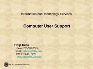 Information and Technology Services