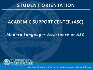 Academic support center (ASC)