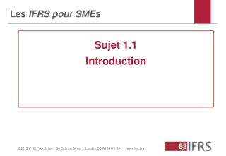 les ifrs pour smes