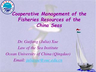 Cooperative Management of the Fisheries Resources of the China Seas