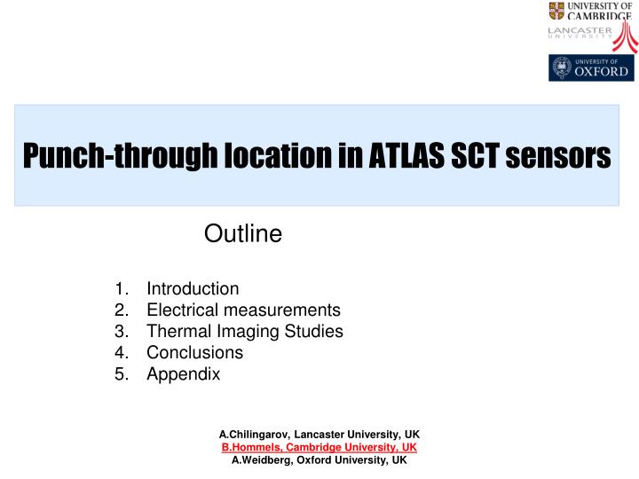 punch through location in atlas sct sensors