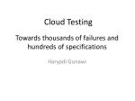 Cloud Testing - slide 1