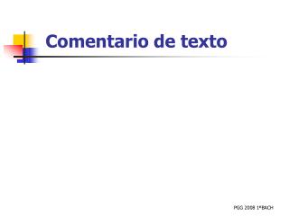 comentario de texto