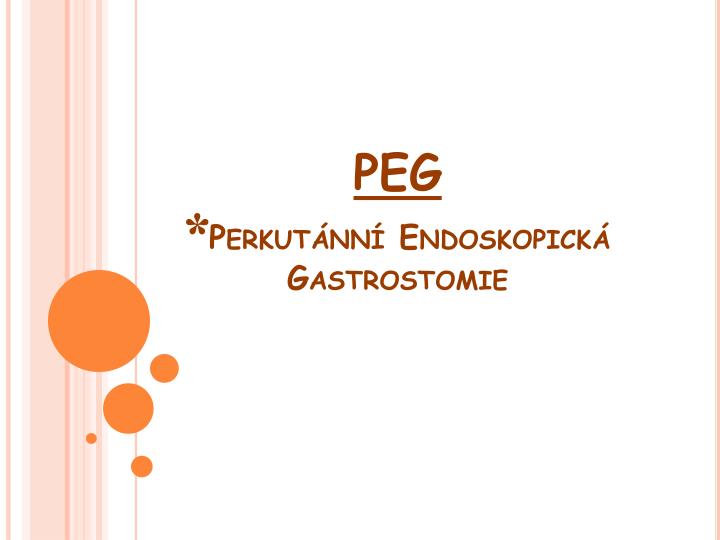 peg perkut nn endoskopick gastrostomie