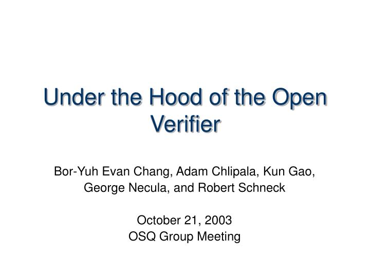 under the hood of the open verifier