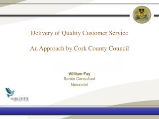 Delivery of Quality Customer Service An Approach by Cork County Council