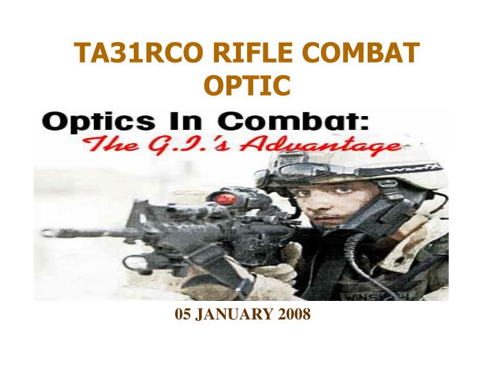 ta31rco rifle combat optic