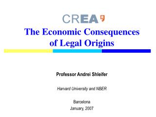 The Economic Consequences of Legal Origins