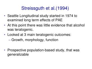 Streissguth et al.(1994)