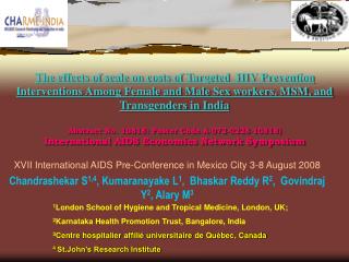 XVII International AIDS Pre-Conference in Mexico City 3-8 August 2008