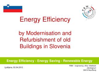 Energy Efficiency - Energy Saving - Renewable Energy