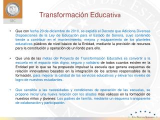 transformaci n educa tiva