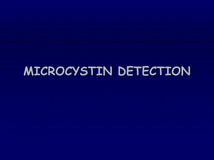 microcystin detection