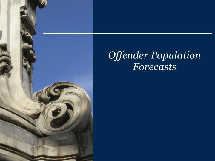 offender population forecasts