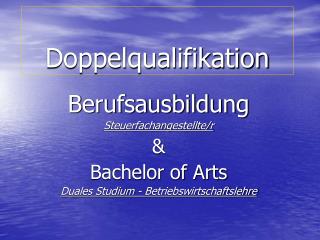 doppelqualifikation