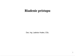 riadenie pr stupu