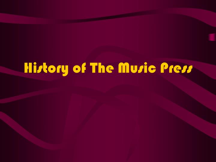 history of the music press