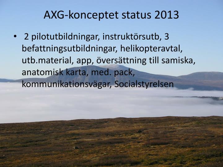 axg konceptet status 2013