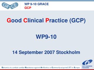 WP 9-10 GRACE GCP