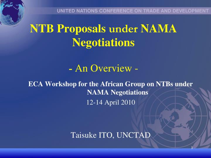 ntb proposals under nama negotiations an overview