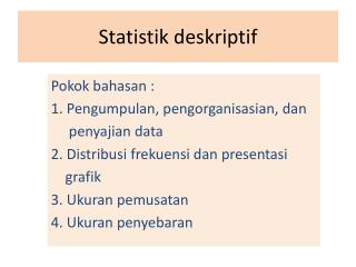 statistik deskriptif