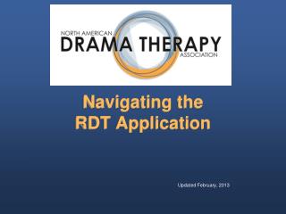 Navigating the RDT Application