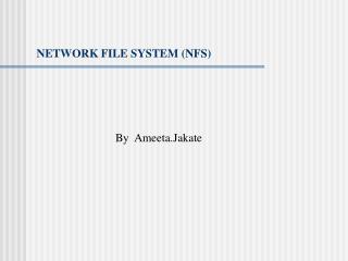 NETWORK FILE SYSTEM (NFS)