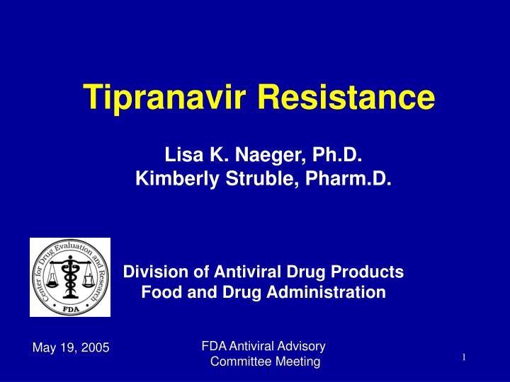 tipranavir resistance