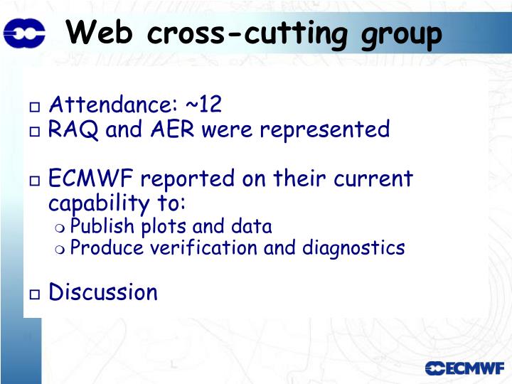 web cross cutting group